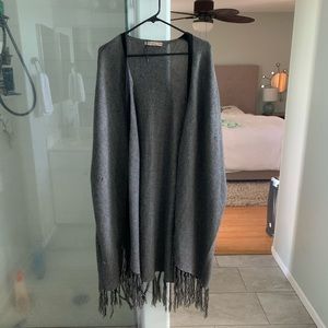 Fringe kimono sweater